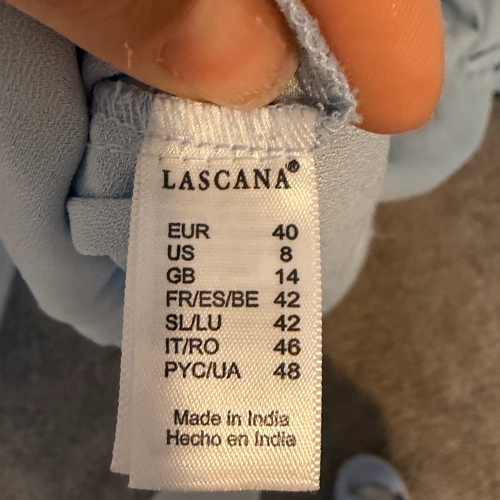 Lascana (Victoria Secret) Light Blue off the shoulder tiered Maxi Dress - Picture 6 of 13